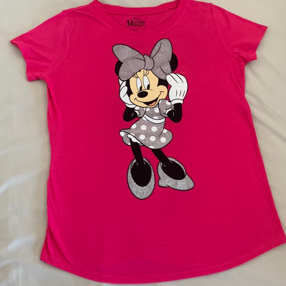 Minnie Mouse pink sparkle shirt